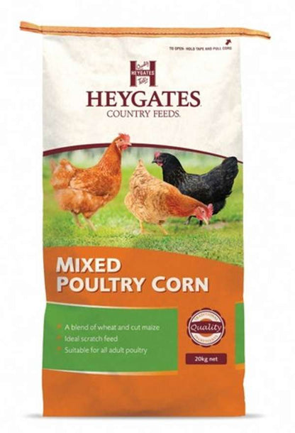 Heygates Mixed Poultry Corn 20kg - FREE P&P