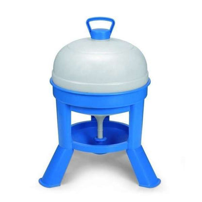 Copele Tripod Poultry Drinker With Legs Blue and White