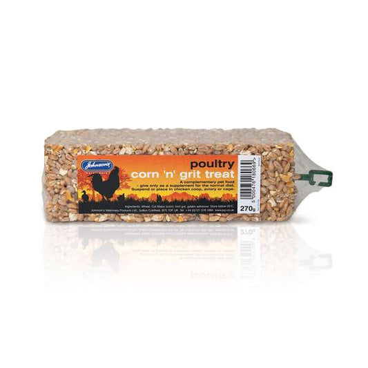 Johnson's Veterinary Poultry Grit & Seed Bar 270g