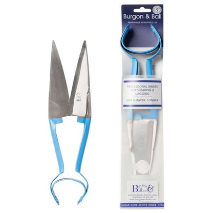 Burgon & Ball Dagging Shears Double Bow Straight Blue