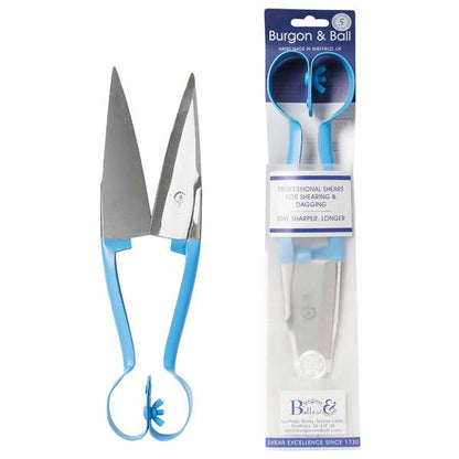 Burgon & Ball Dagging Shears Double Bow Straight Blue