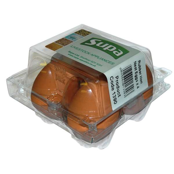 Supa Rubber Hen Nest Eggs Bo Eggs 4 Pack